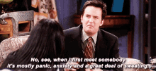 Friends Chandler GIF - Friends Chandler Anxiety GIFs
