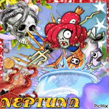 a picture of a cartoon character with the name neptuna on the bottom