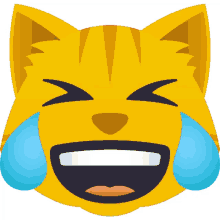 tears of joy cat joypixels laughing hysterically laughing out loud