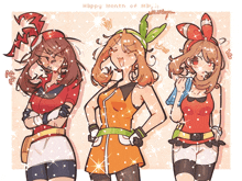 a drawing of a girl with the words happy month of may