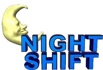 Night Shift Moon Sticker - Night Shift Moon Night Team Stickers
