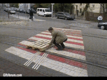 That'S One Way To Do It! GIF - Train Tracks Funny GIFs