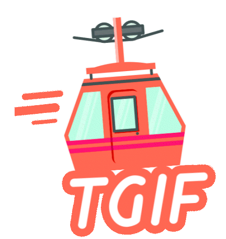 Tgif Thank God Its Friday Sticker - Tgif Thank God Its Friday Cable Car Stickers