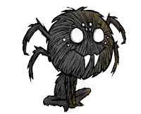 a drawing of a spider with its eyes closed and teeth