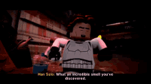 Lego Star Wars Han Solo GIF - Lego Star Wars Han Solo What An Incredible Smell Youve Discovered GIFs