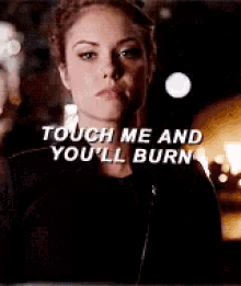 Shadow Hunters Touch Me And Youll Burn GIF - Shadow Hunters Touch Me And Youll Burn Burn GIFs