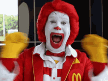 clown mcdonalds happy excited