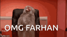 Omg Farhan Monkey GIF - Omg Farhan Monkey Shocked GIFs