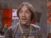 Thank You Thank You Peter Tork GIF - Thank You Thank You Peter Tork Monkees GIFs