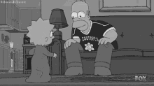 Feliz Dia Papa Homero GIF - Maggie Homer Hug GIFs