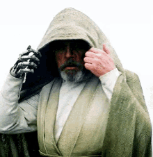 Star Wars Luke Skywalker GIF - Star Wars Luke Skywalker Take Hood Off GIFs