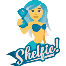mermaid selfie
