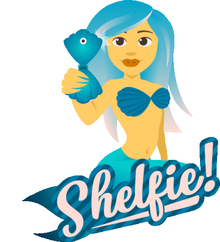 Shelfie Mermaid Life Sticker - Shelfie Mermaid Life Joypixels Stickers