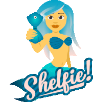 Shelfie Mermaid Life Sticker - Shelfie Mermaid Life Joypixels Stickers