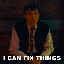 I Can Fix Things Barry Allen GIF - I Can Fix Things Barry Allen Ezra Miller GIFs