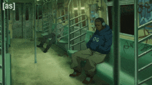 Chilling In The Subway Ninja Kamui GIF - Chilling In The Subway Ninja Kamui Commuting Via Train GIFs
