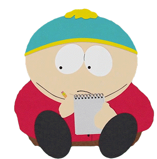 Taking Notes Eric Cartman Sticker - Taking Notes Eric Cartman South Park Stickers