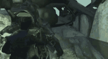 Entering Power-armor - Fallout GIF