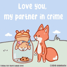 Partner-in-crime I-love-you GIF