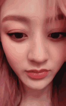 Pink Haired GIF - Pink Haired Jihyo GIFs