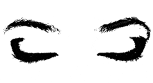a black and white drawing of a woman 's eyes with the name tiffanystoner written above them