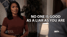 No One Is Good As A Liar As You Are Victoria Franklin GIF - No One Is Good As A Liar As You Are Victoria Franklin Kron Moore GIFs
