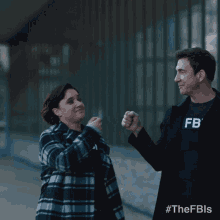 fist bump supervisory special agent remy scott special agent hana gibson fbi most wanted great job
