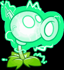 Electric Peashooter Plant GIF - Electric Peashooter Plant Zombie GIFs