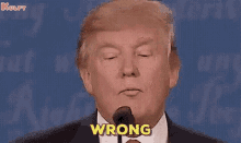 Its Wrong Trump GIF - Its Wrong Trump Gif GIFs