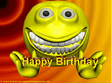 Happy Birthday Smiley Face GIF - Happy Birthday Smiley Face Free Smiley GIFs