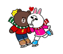brown and cony kiss skate snow love