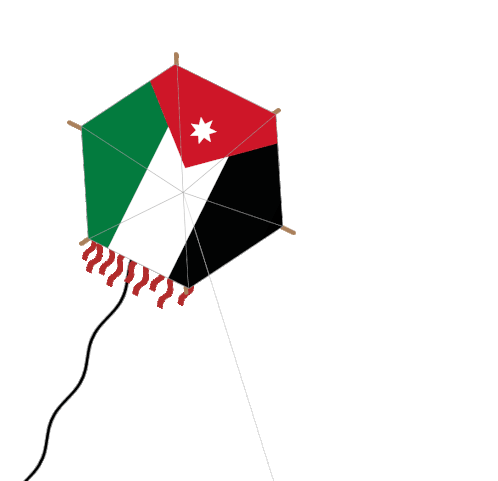 Jordan Kite Sticker - Jordan Kite Flag Stickers