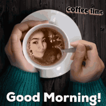 Girl Goodmorning GIF - Girl Goodmorning Coffee Time GIFs