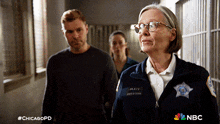 a nbc ad for chicagopd shows a man and two women