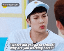 "Where Did Yougo To School?Why Are You Working Here?".Gif GIF - "Where Did Yougo To School?Why Are You Working Here?" Jackson Wang He So-cute GIFs