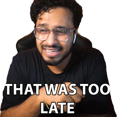 That Was Too Late Abish Mathew Sticker - That Was Too Late Abish Mathew Son Of Abish Stickers