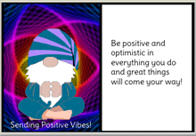 gnome positive vibes empowerment