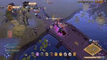 a screenshot of a video game shows a purple glowing item in the middle of the screen