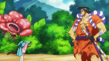 Oden And Toki Size Difference GIF - Oden And Toki Size Difference One Piece GIFs