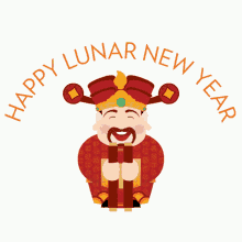 Happy Chinese New Year Happy Lunar New Year GIF - Happy Chinese New Year Happy Lunar New Year Paper Scroll GIFs