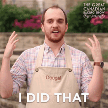 I Did That Dougal GIF - I Did That Dougal The Great Canadian Baking Show GIFs