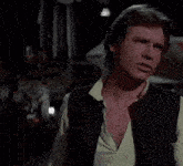 han solo says " may the force be with you " in a star wars scene