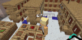 a screenshot of a minecraft game with the name fxrzdn visible