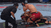 ufc light heavyweight bout between smith and zhang is being shown