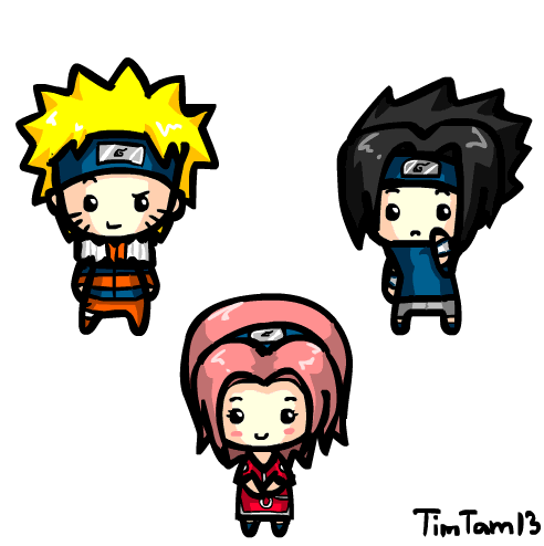Naruto Sasuke Sticker - Naruto Sasuke Sakura Stickers