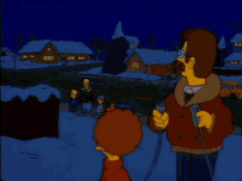 Christmas Lights GIF - Simpsons Skates Christmas GIFs