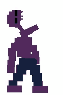 fnaf purple guy shout yell angry