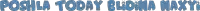 a blue sign that says ' pochia toony buona maxi ' on a white background