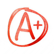the letter a is in a red circle with a plus sign in the middle .