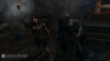 a screenshot of a video game with the word machinima on the bottom